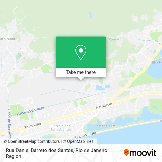 Rua Daniel Barreto dos Santos map