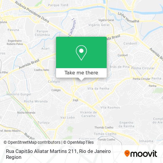 Mapa Rua Capitão Aliatar Martins 211