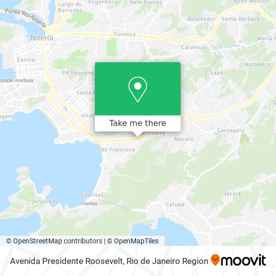 Mapa Avenida Presidente Roosevelt