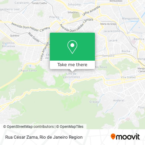 Mapa Rua César Zama