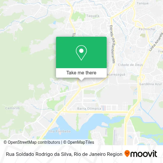 Rua Soldado Rodrigo da Silva map
