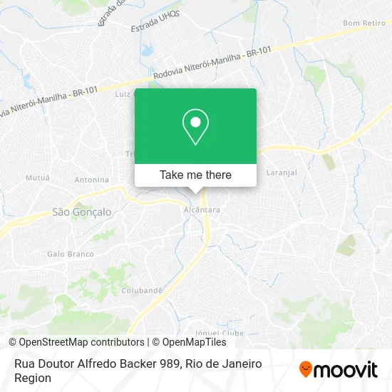 Rua Doutor Alfredo Backer 989 map