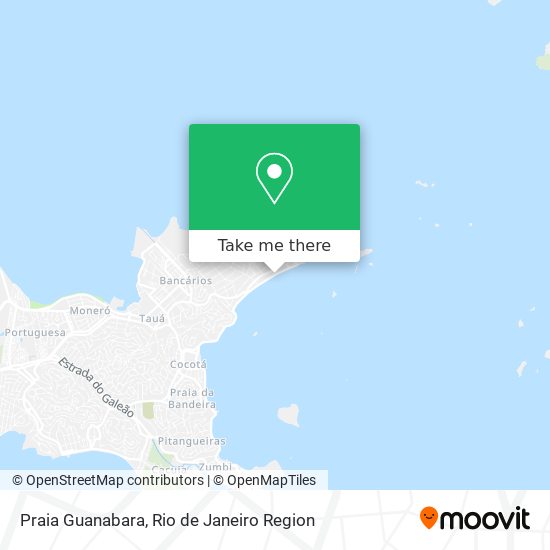 Praia Guanabara map