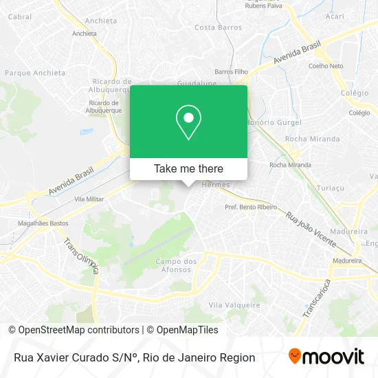 Rua Xavier Curado S/Nº map