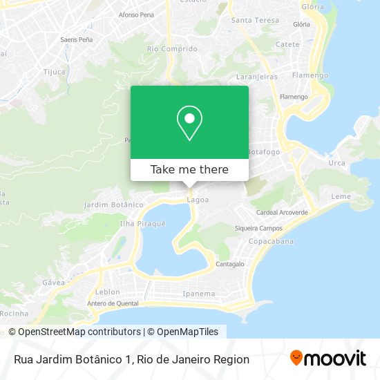 Mapa Rua Jardim Botânico 1