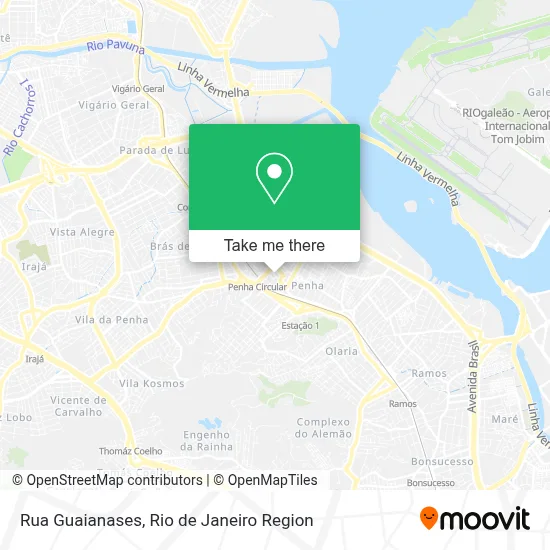 Rua Guaianases map