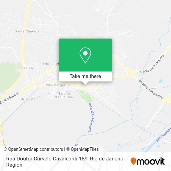 Rua Doutor Curvelo Cavalcanti 189 map