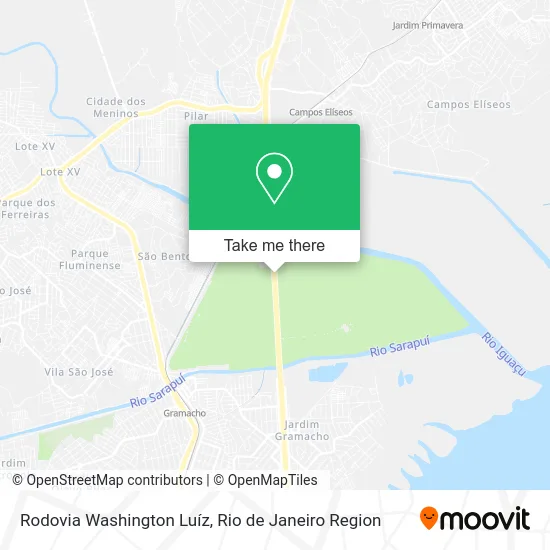 Rodovia Washington Luíz map