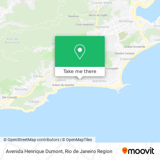 Mapa Avenida Henrique Dumont