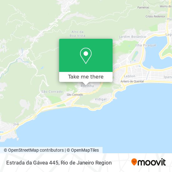 Estrada da Gávea 445 map