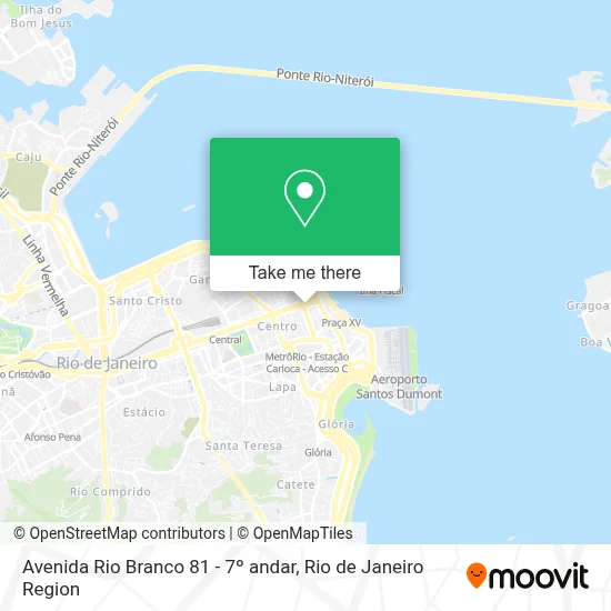 Avenida Rio Branco 81 - 7º andar map