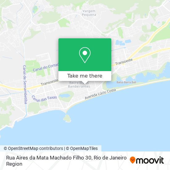 Mapa Rua Aires da Mata Machado Filho 30