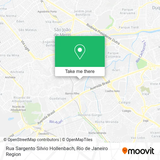 Rua Sargento Silvio Hollenbach map