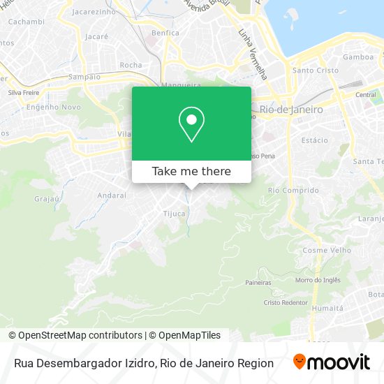 Mapa Rua Desembargador Izidro