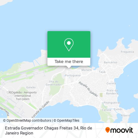 Mapa Estrada Governador Chagas Freitas 34