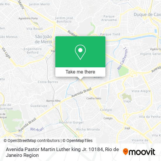 Avenida Pastor Martin Luther king Jr. 10184 map