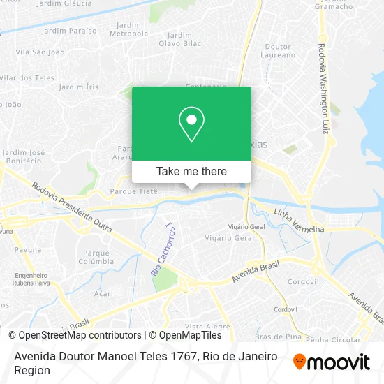 Avenida Doutor Manoel Teles 1767 map