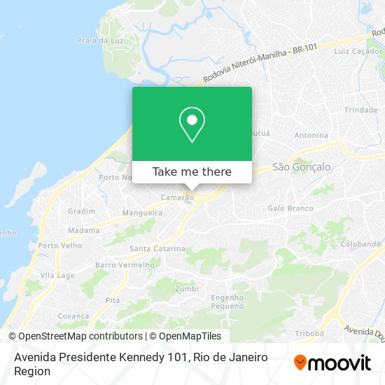 Mapa Avenida Presidente Kennedy 101