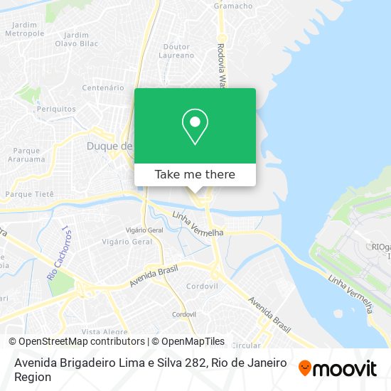 Mapa Avenida Brigadeiro Lima e Silva 282