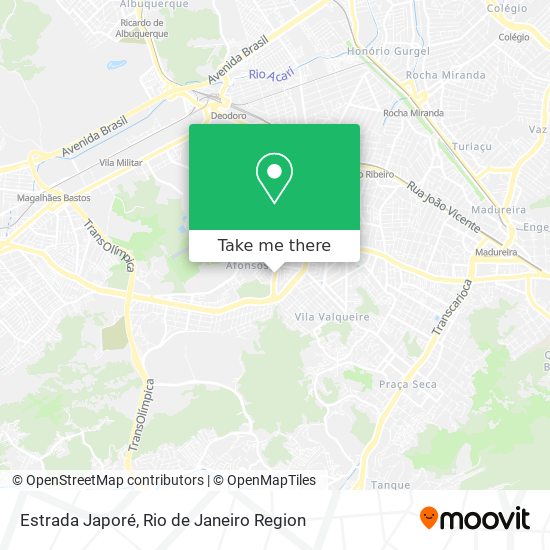 Estrada Japoré map