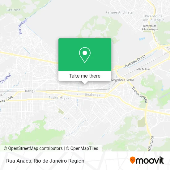 Rua Anaca map