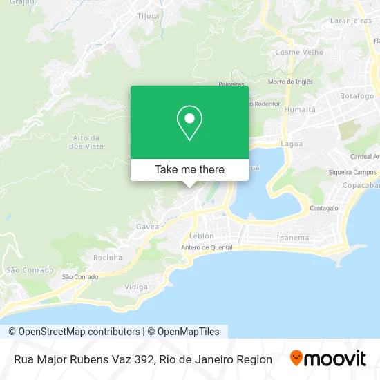 Rua Major Rubens Vaz 392 map