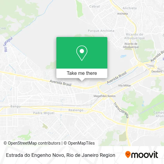 Estrada do Engenho Novo map