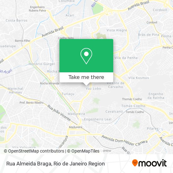 Mapa Rua Almeida Braga