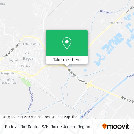 Mapa Rodovia Rio-Santos S/N