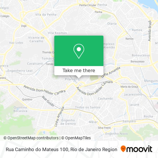 Mapa Rua Caminho do Mateus 100