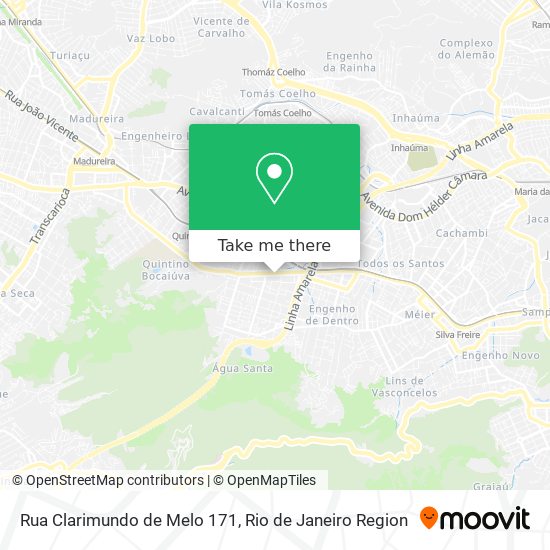 Mapa Rua Clarimundo de Melo 171