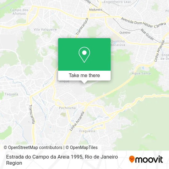 Estrada do Campo da Areia 1995 map