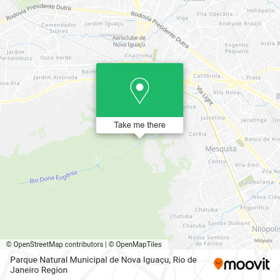 Parque Natural Municipal de Nova Iguaçu map