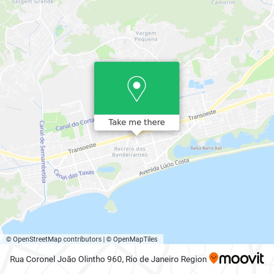 Mapa Rua Coronel João Olintho 960