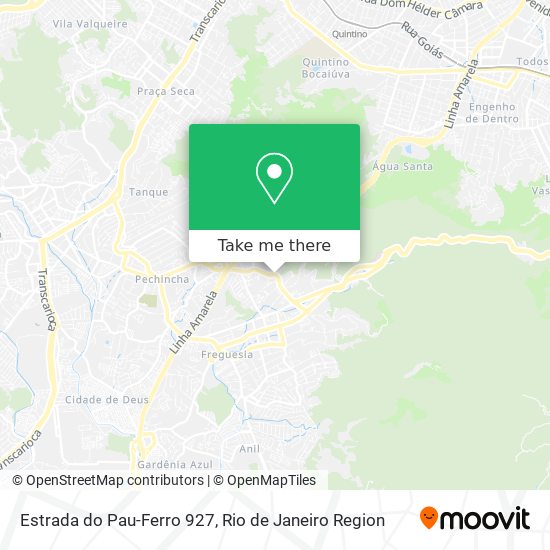 Estrada do Pau-Ferro 927 map