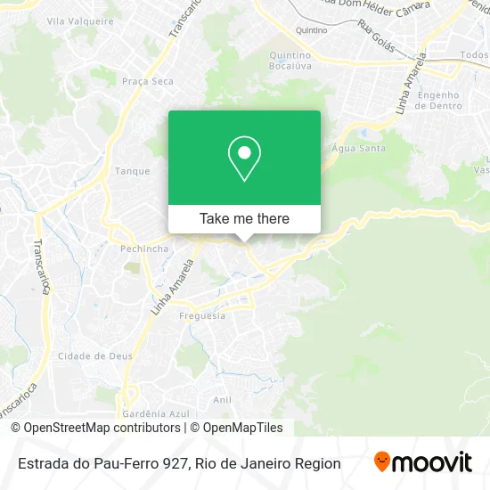 Estrada do Pau-Ferro 927 map