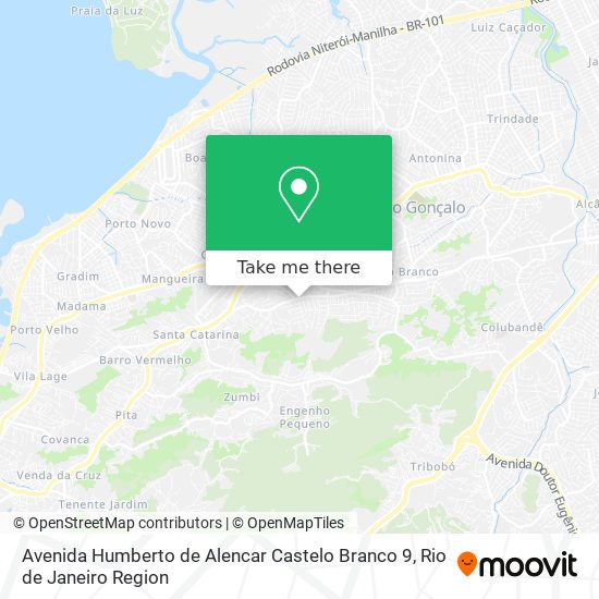 Mapa Avenida Humberto de Alencar Castelo Branco 9