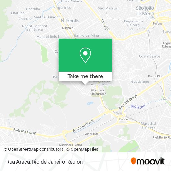 Rua Araçá map