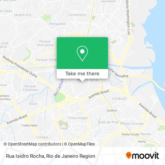 Mapa Rua Isidro Rocha