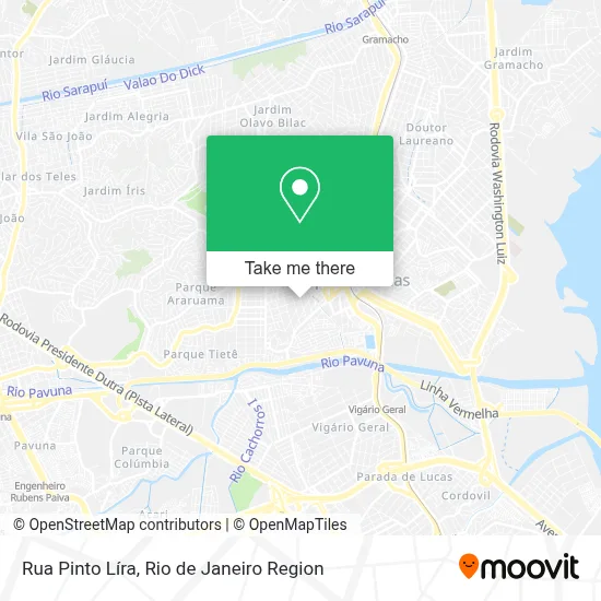 Rua Pinto Líra map