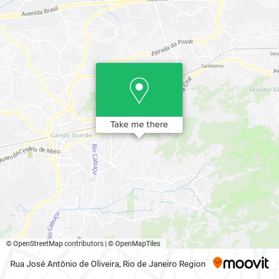 Mapa Rua José Antônio de Oliveira