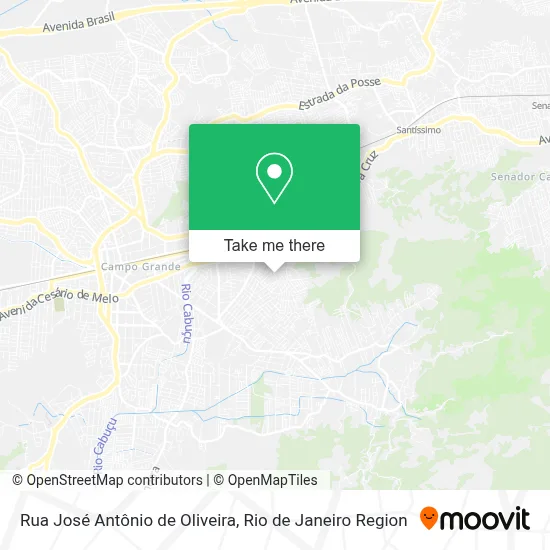 Rua José Antônio de Oliveira map