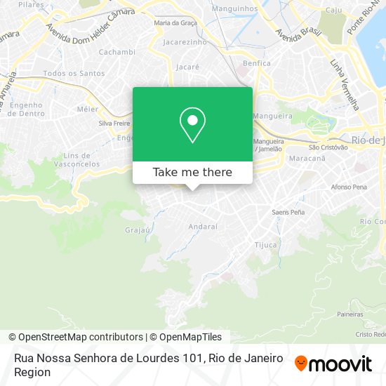 Rua Nossa Senhora de Lourdes 101 map