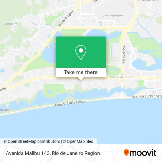 Mapa Avenida Malibu 143