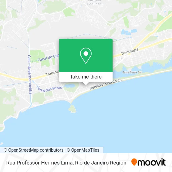 Rua Professor Hermes Lima map
