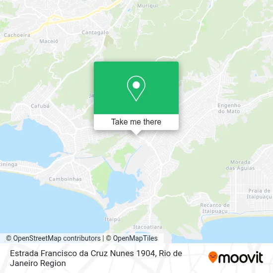 Estrada Francisco da Cruz Nunes 1904 map