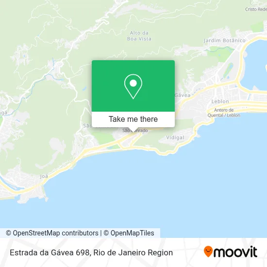 Estrada da Gávea 698 map