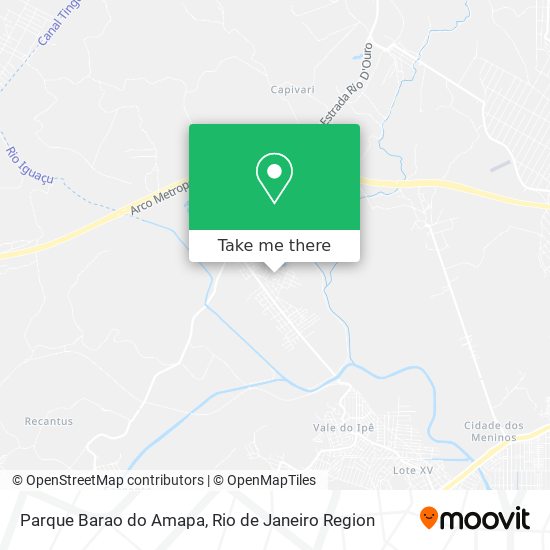 Mapa Parque Barao do Amapa