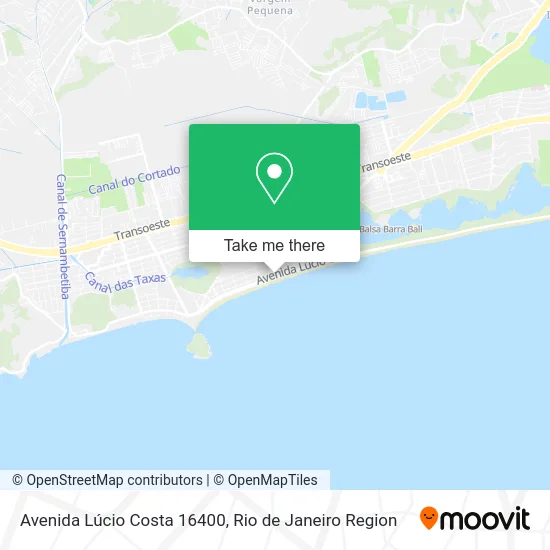 Avenida Lúcio Costa 16400 map