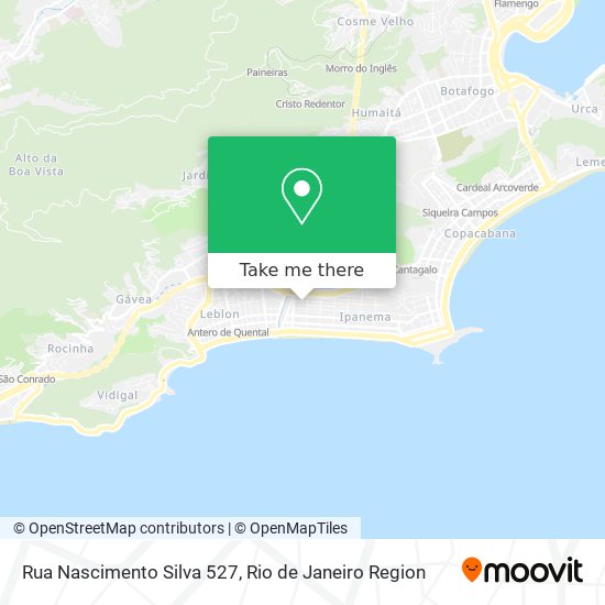 Rua Nascimento Silva 527 map